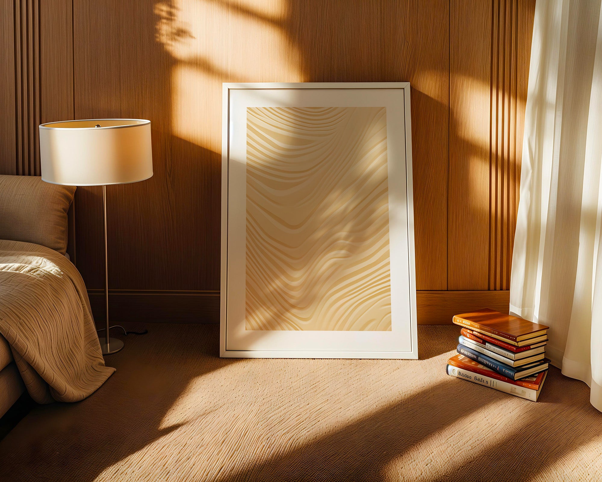 Wellenstruktur Beige