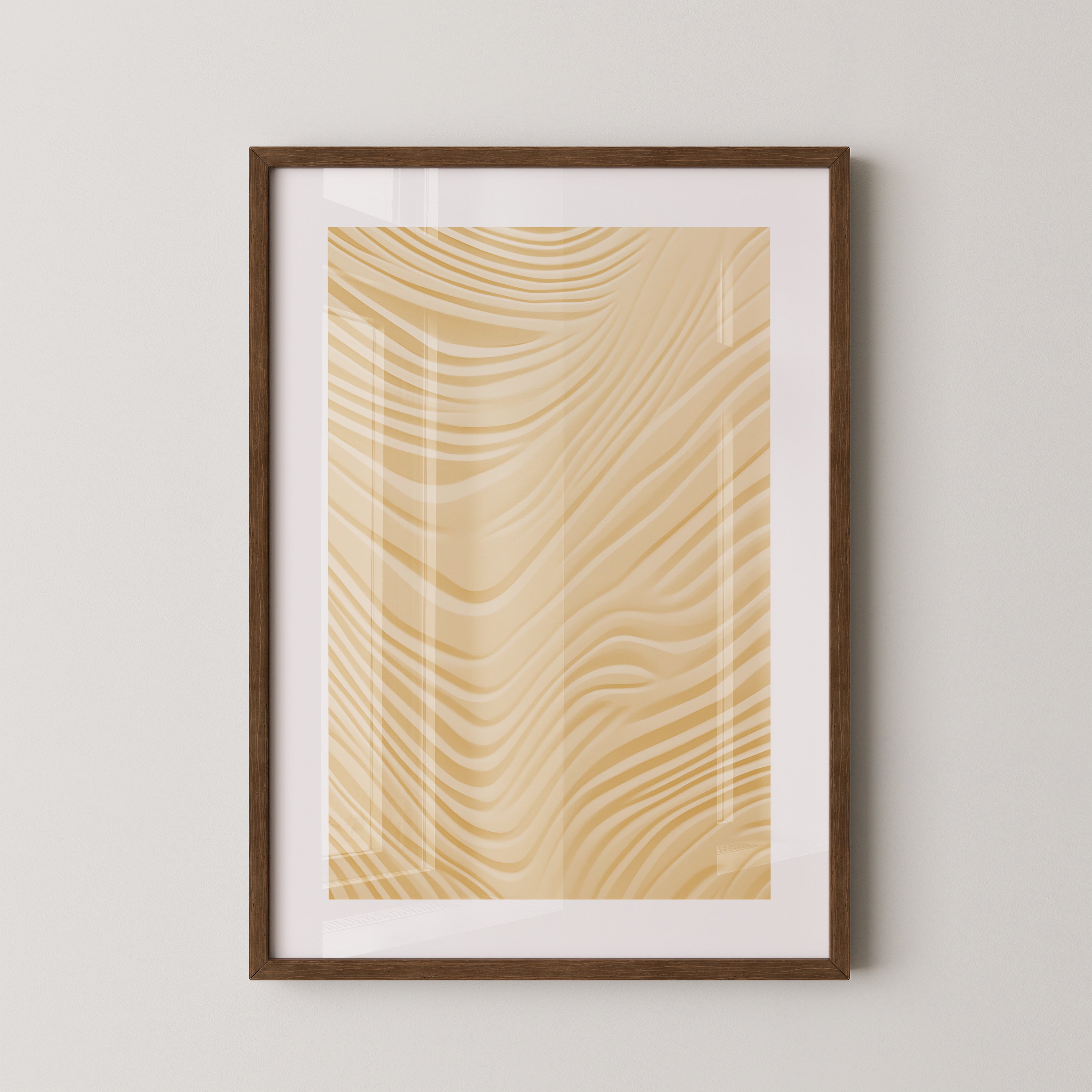 Wellenstruktur Beige