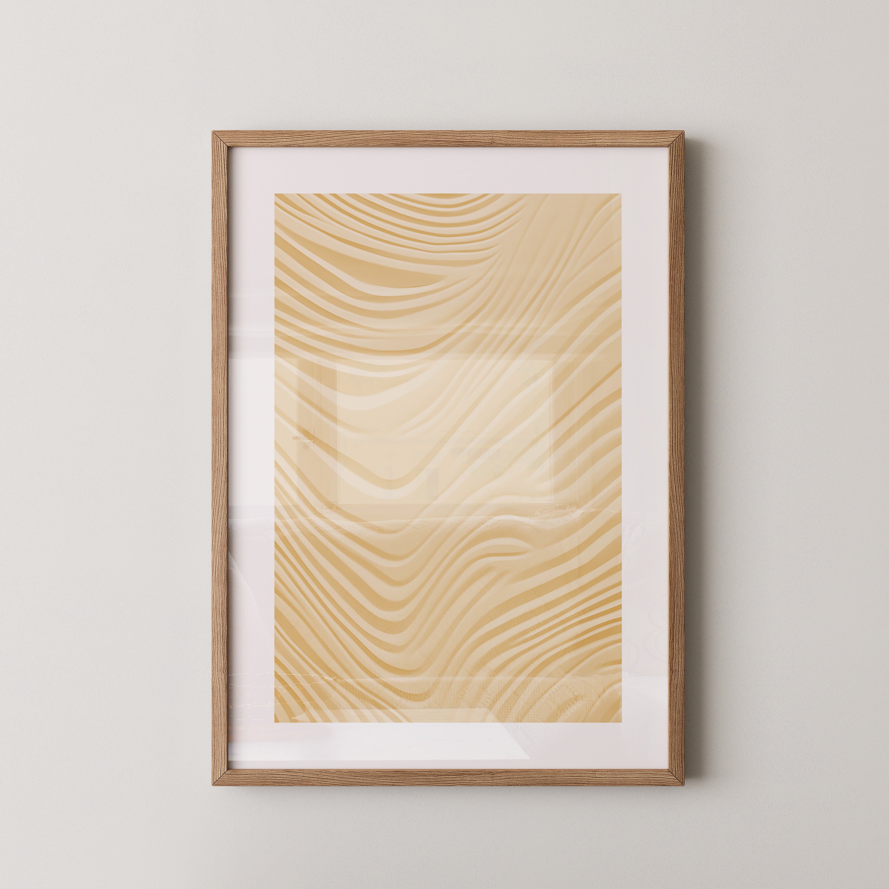 Wellenstruktur Beige