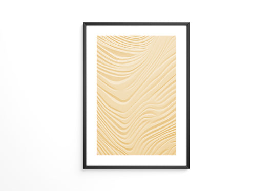 Wellenstruktur Beige