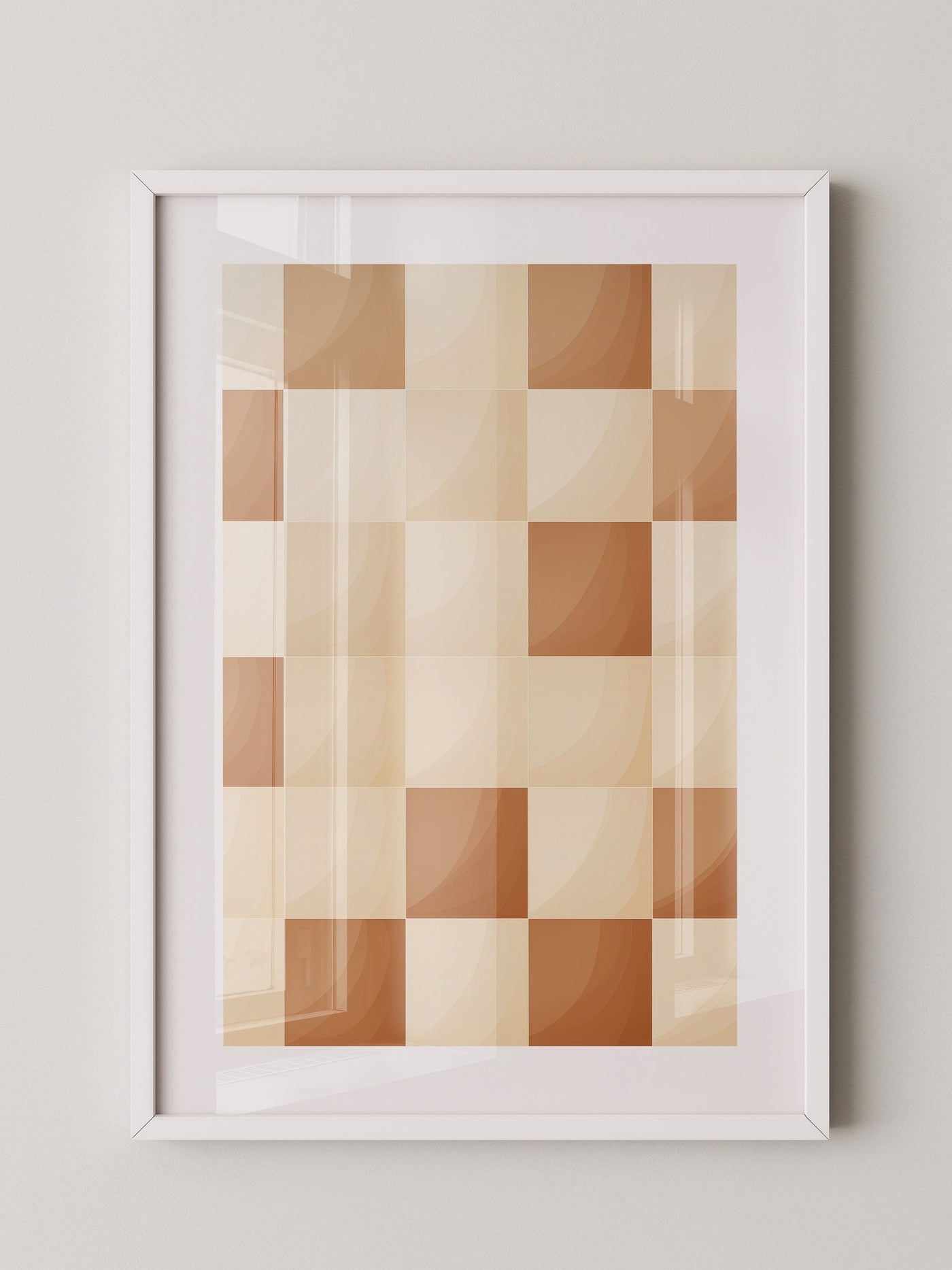 Karomuster Schachbrettmuster Braunbeige