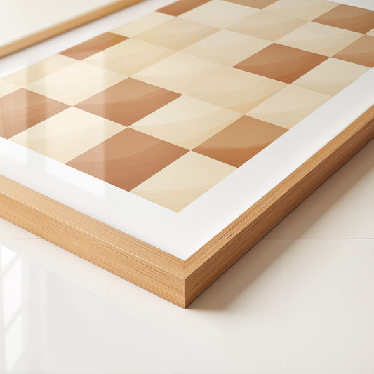 Karomuster Schachbrettmuster Braunbeige