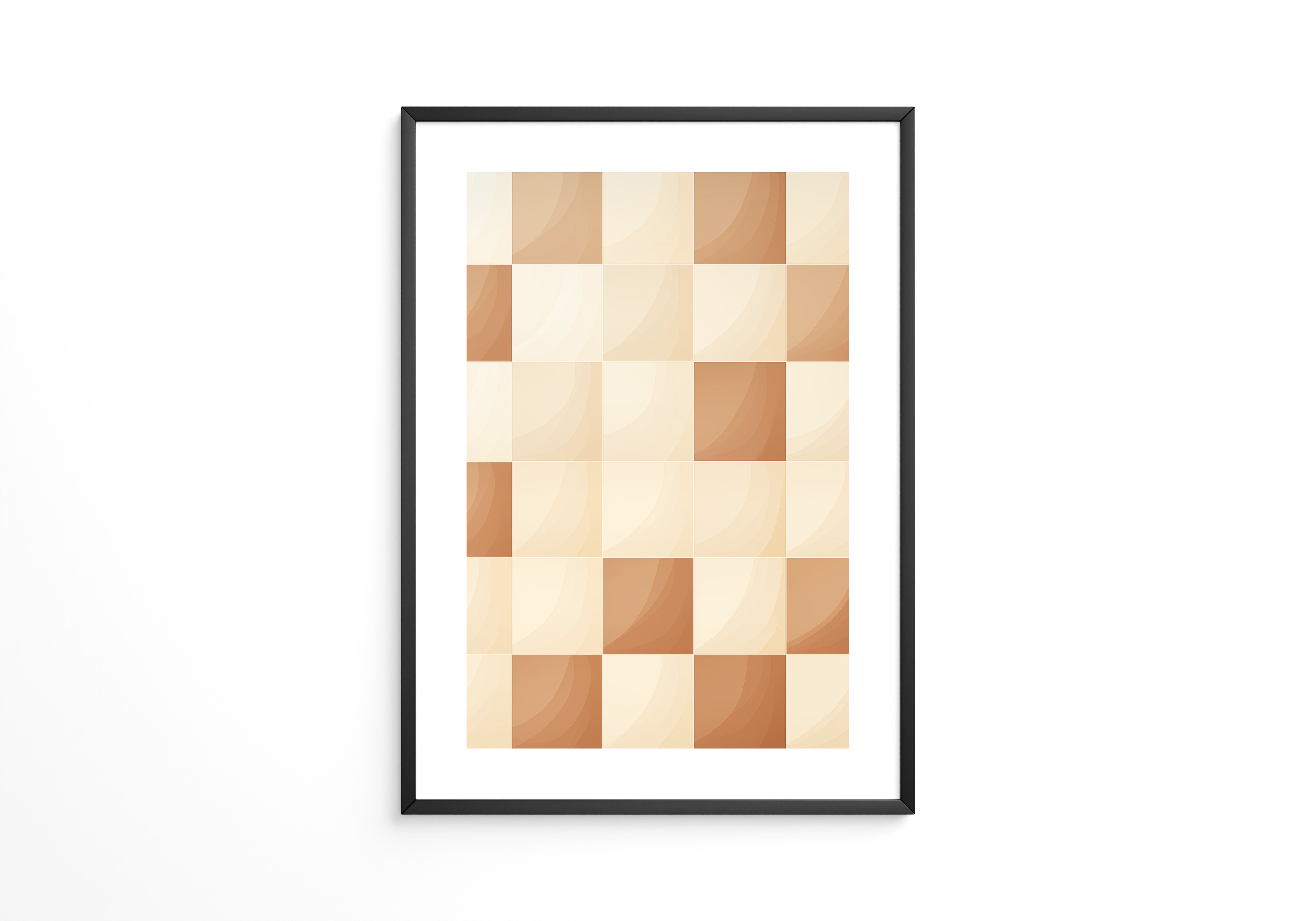 Karomuster Schachbrettmuster Braunbeige