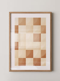 Karomuster Schachbrettmuster Braunbeige