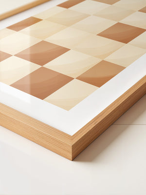 Karomuster Schachbrettmuster Braunbeige