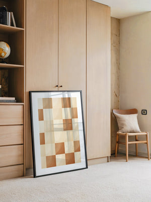 Karomuster Schachbrettmuster Braunbeige