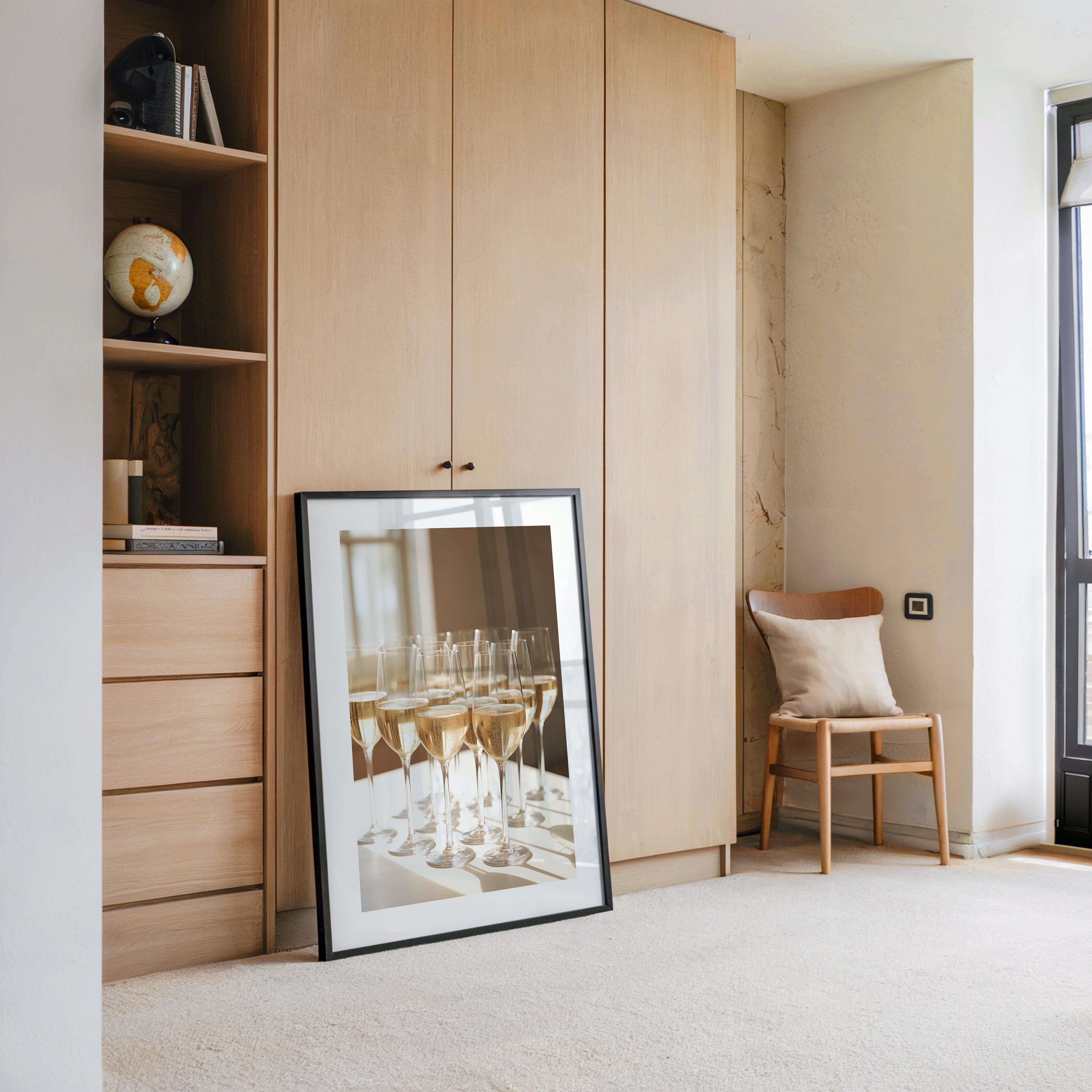 Champagnergläser Glanz Lichtspiel