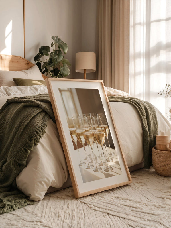 Champagnergläser Glanz Lichtspiel
