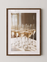 Champagnergläser Glanz Lichtspiel