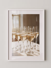 Champagnergläser Glanz Lichtspiel