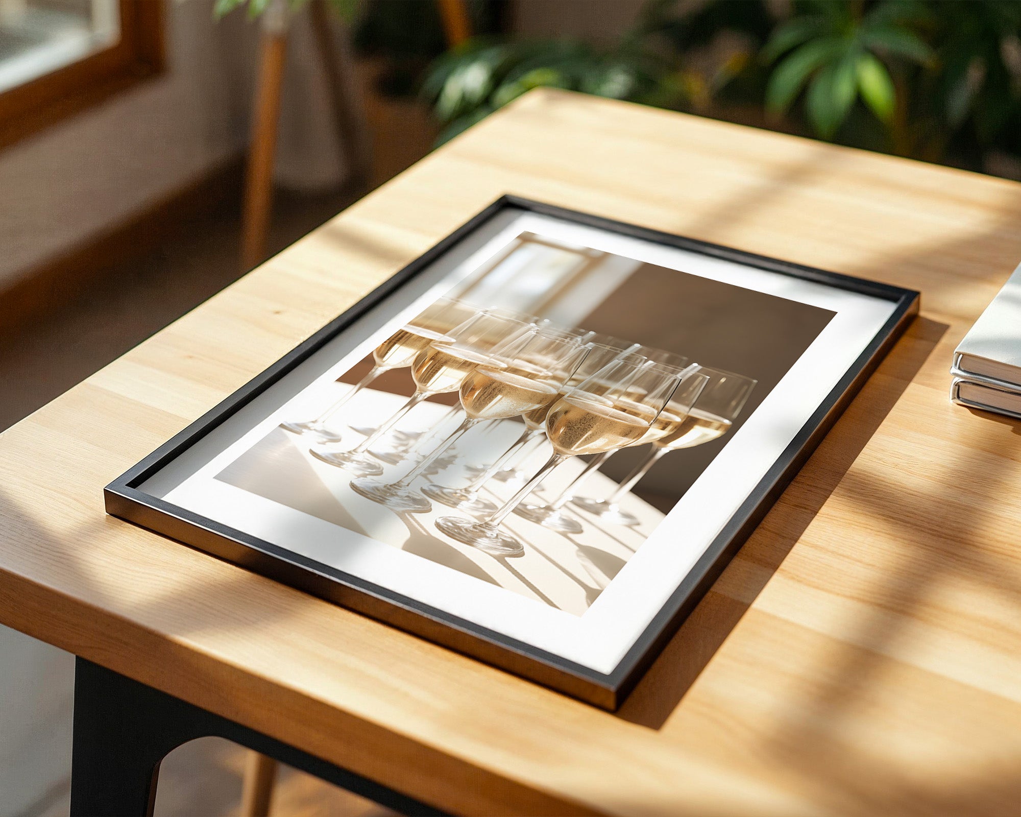 Champagnergläser Glanz Lichtspiel