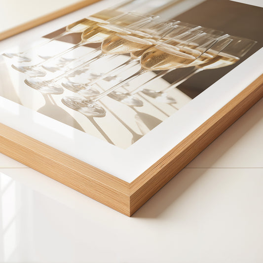 Champagnergläser Glanz Lichtspiel