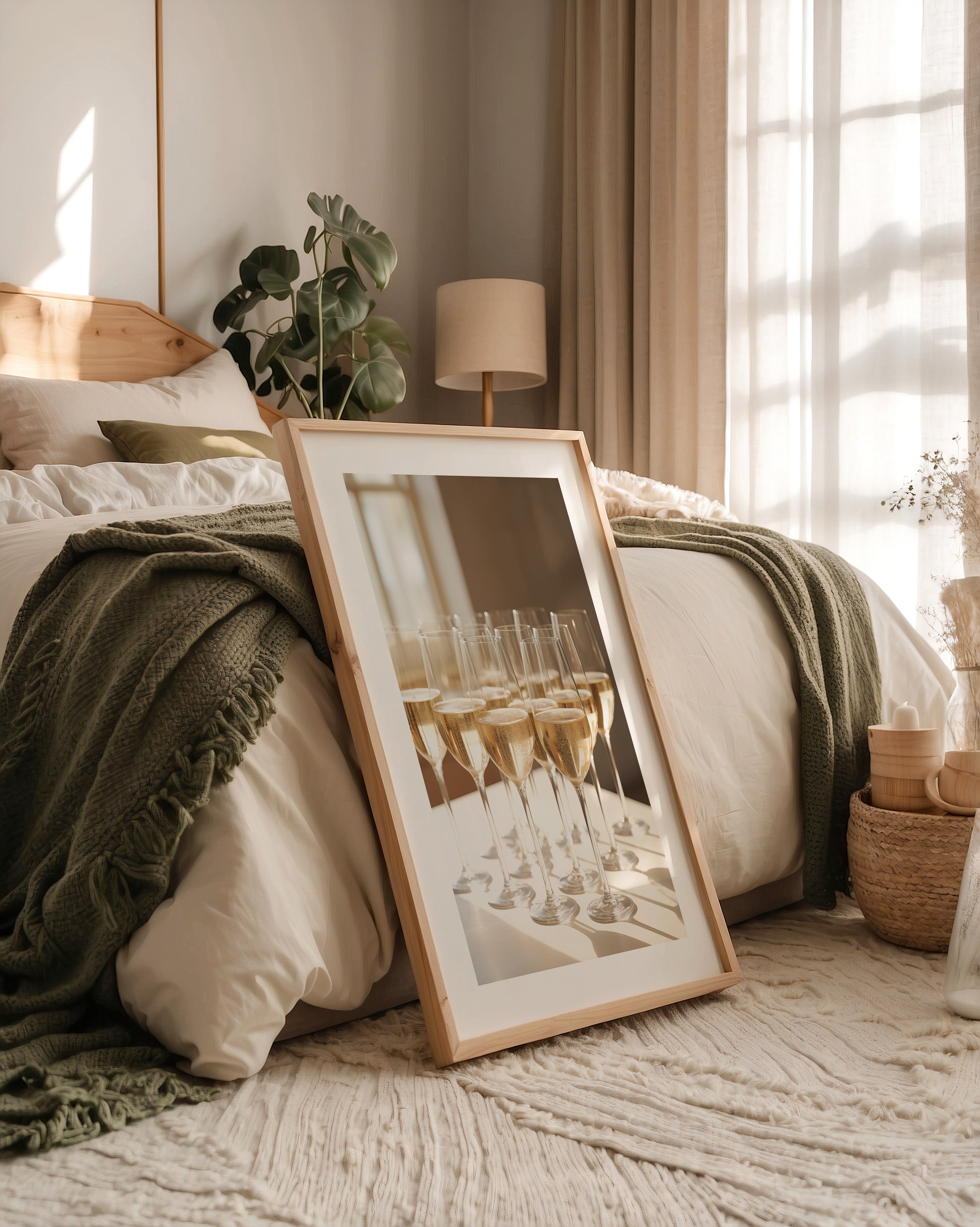 Champagnergläser Glanz Lichtspiel