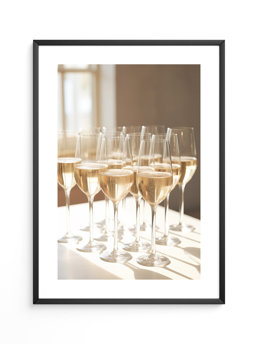 Champagnergläser Glanz Lichtspiel