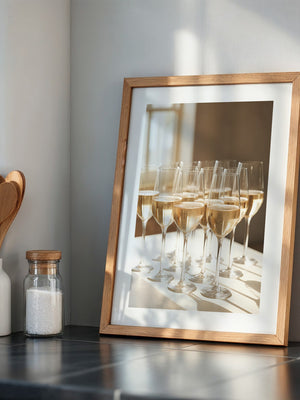 Champagnergläser Glanz Lichtspiel