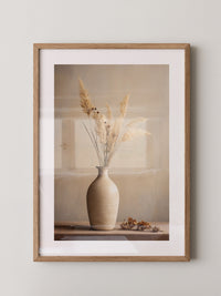 Vase mit Gräsern Vintage Stil
