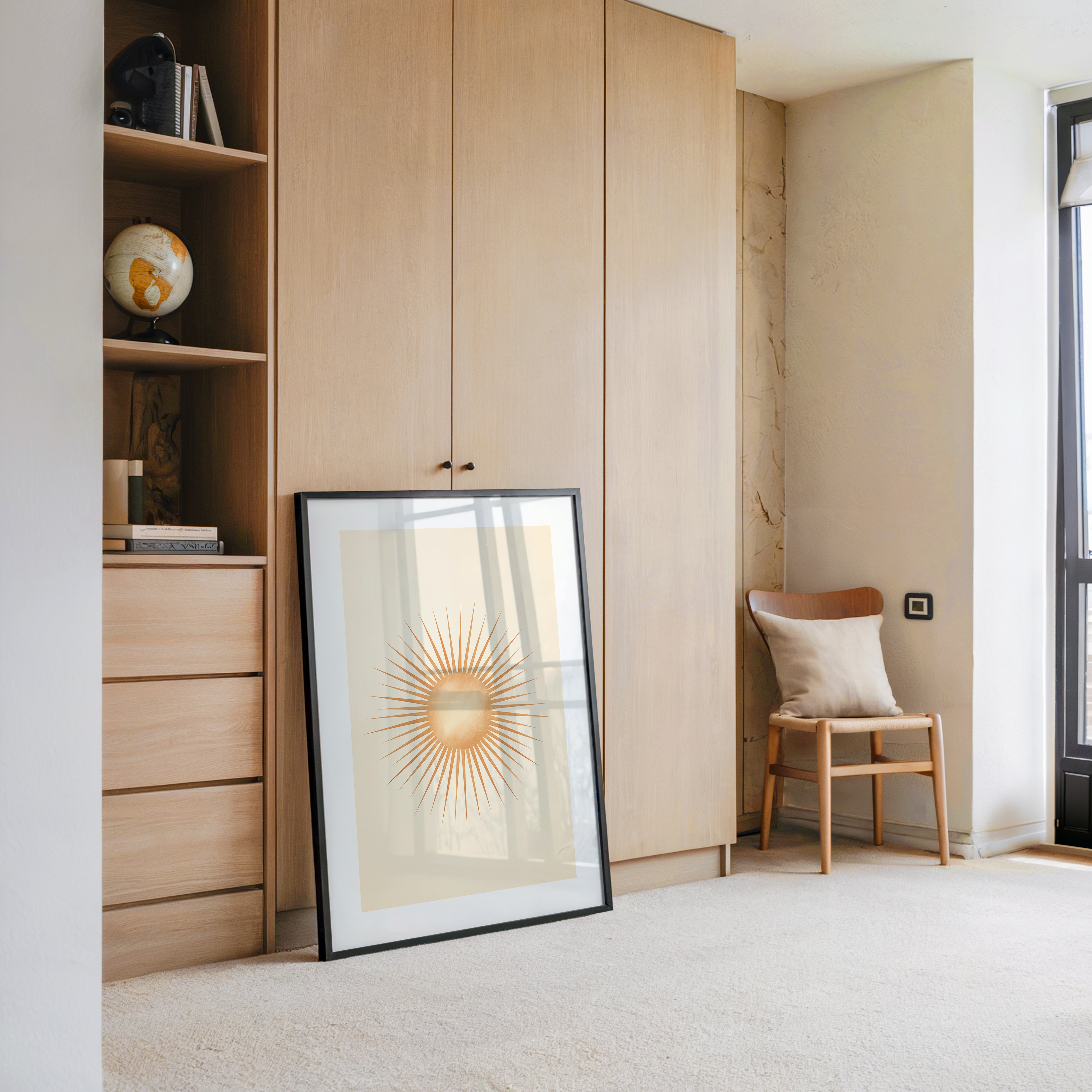 Sonnenstrahlen Vintage Retro