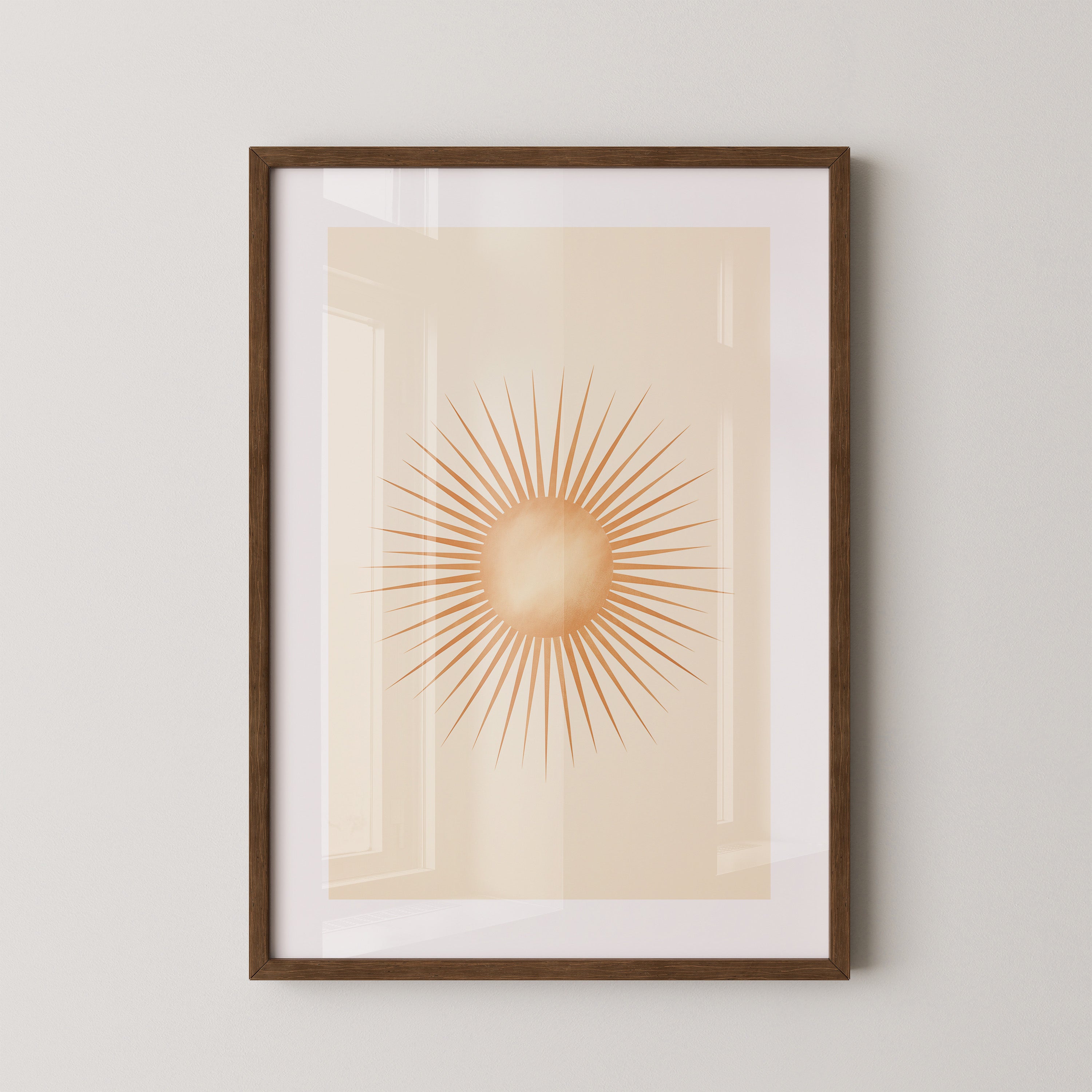 Sonnenstrahlen Vintage Retro