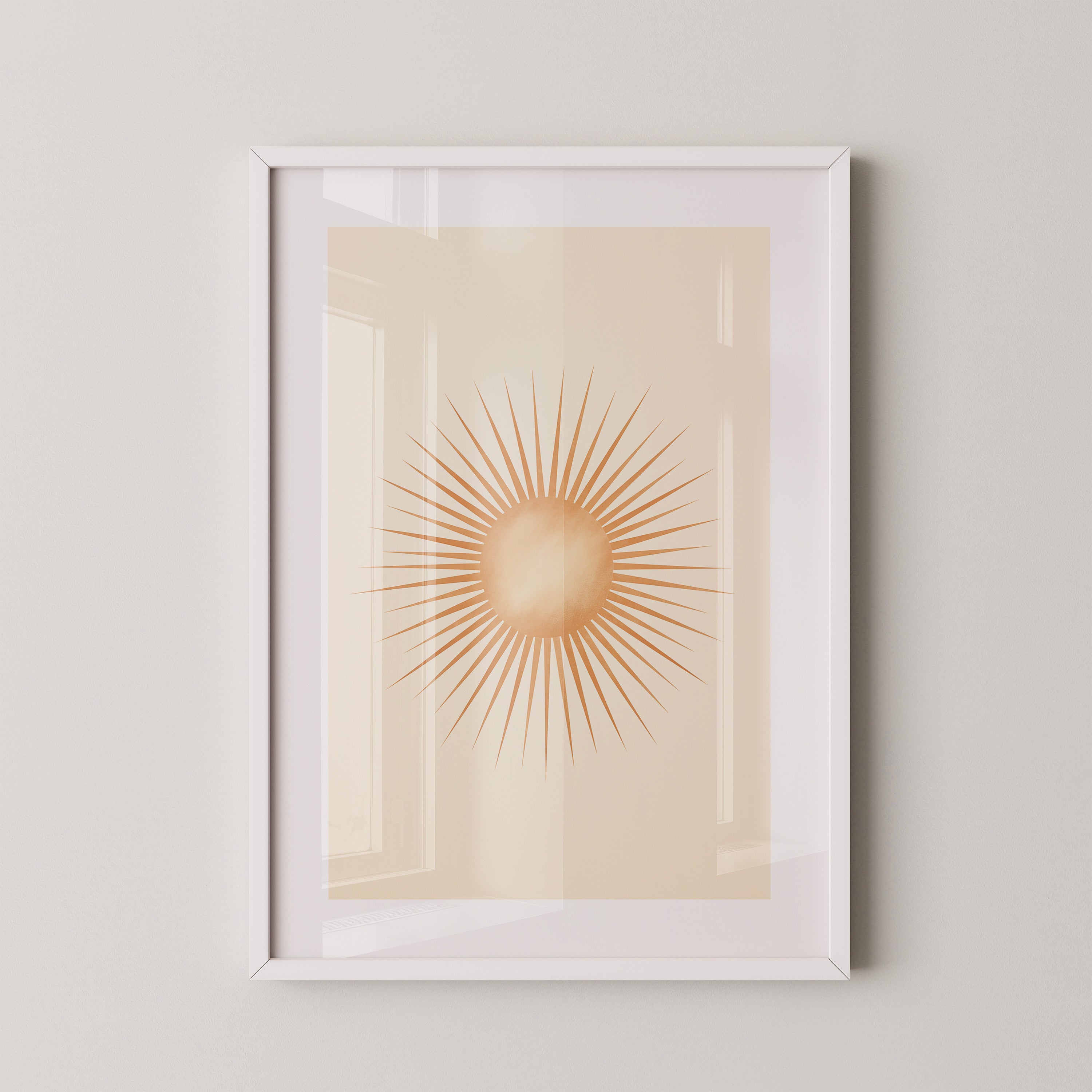 Sonnenstrahlen Vintage Retro