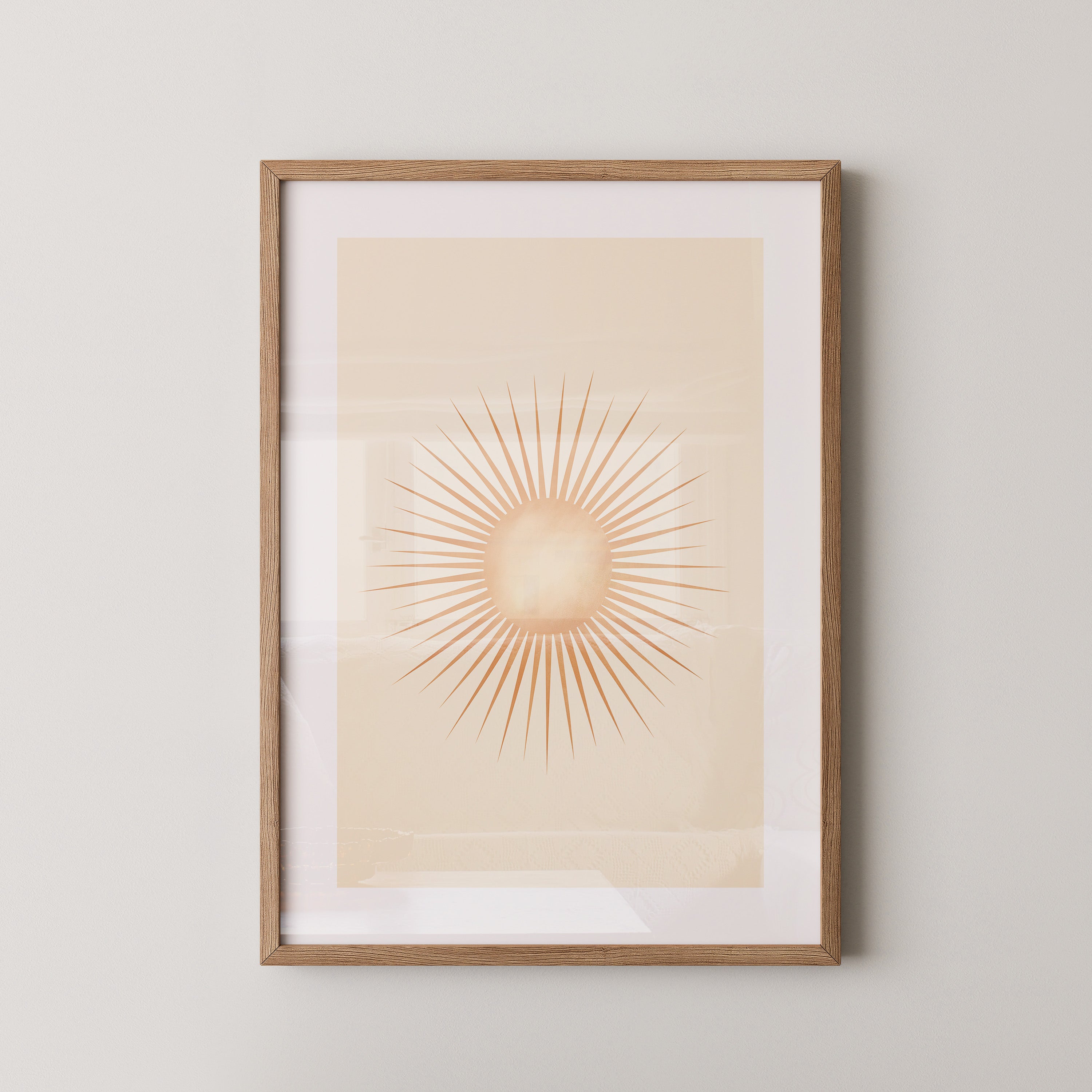 Sonnenstrahlen Vintage Retro