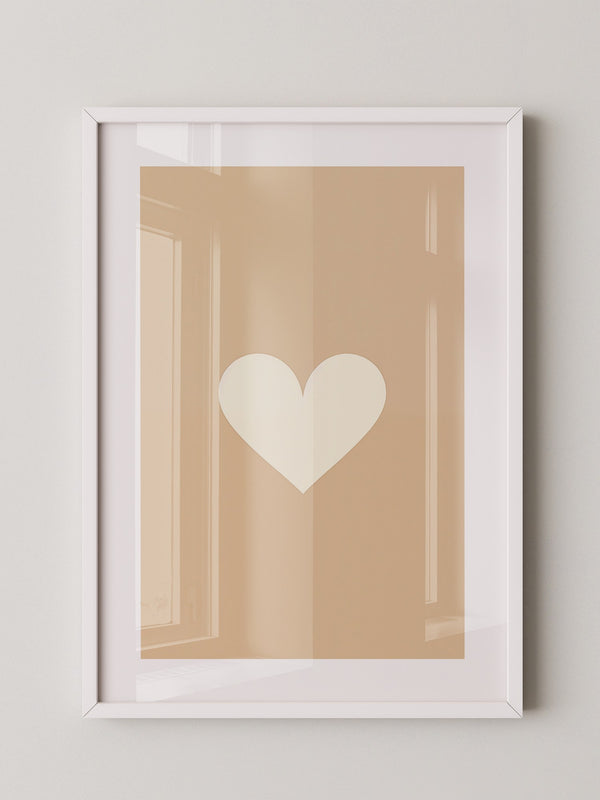 Herz Minimalismus Beige