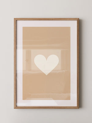 Herz Minimalismus Beige