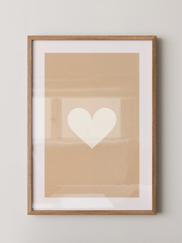 Herz Minimalismus Beige