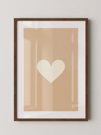 Herz Minimalismus Beige