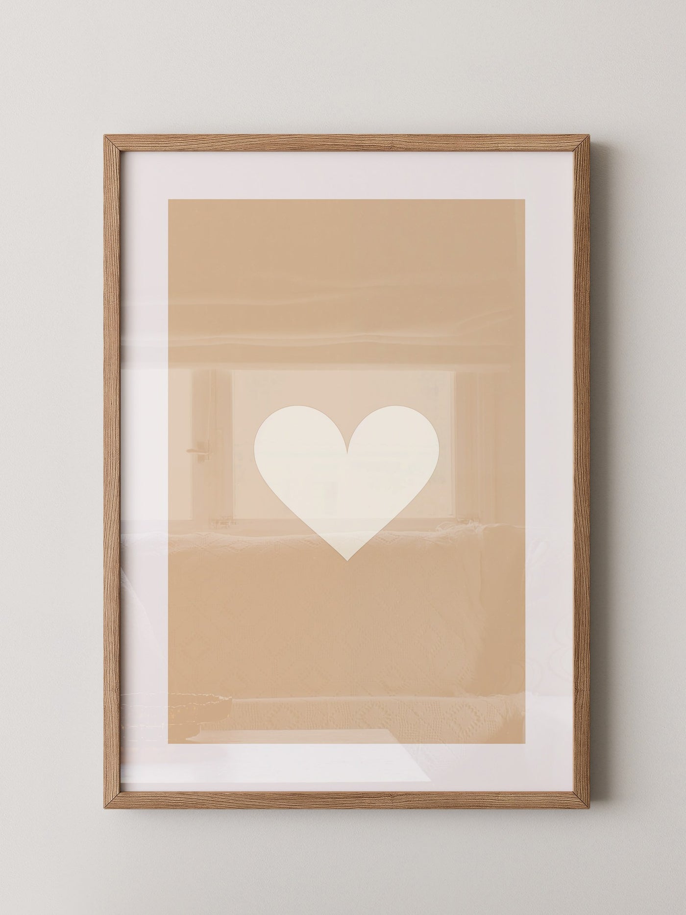 Herz Minimalismus Beige