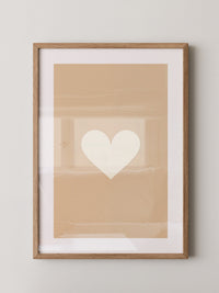 Herz Minimalismus Beige