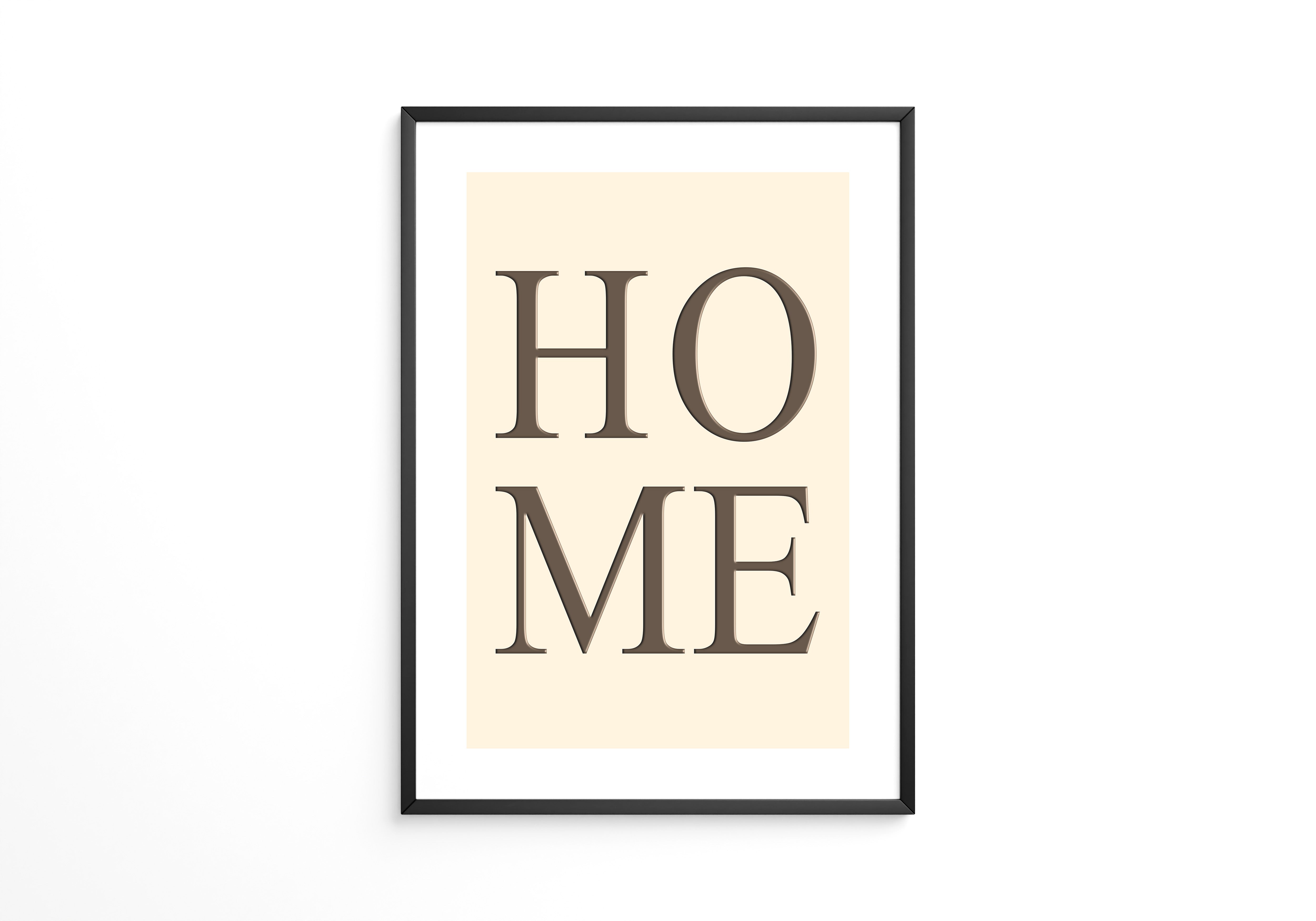 HOME Text minimalistisch