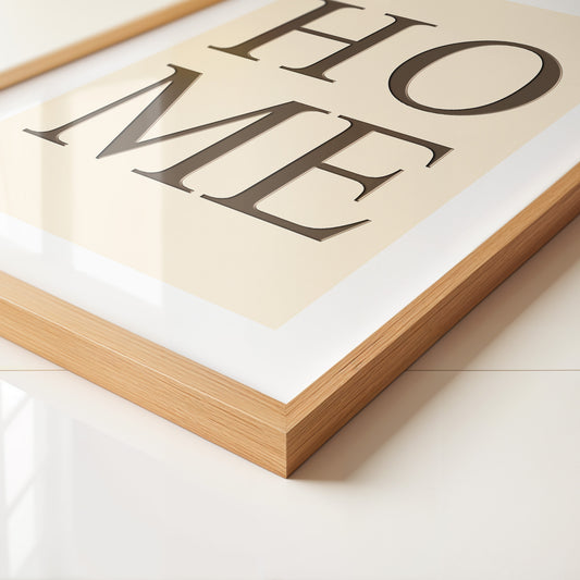 HOME Text minimalistisch