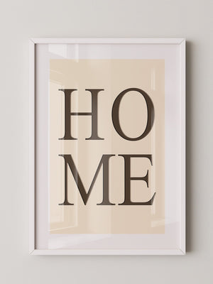 HOME Text minimalistisch