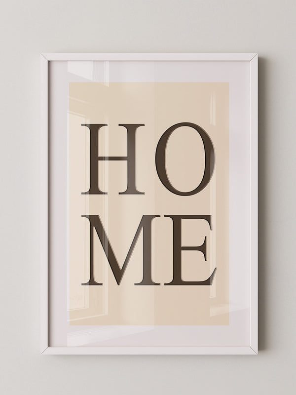 HOME Text minimalistisch
