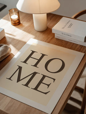 HOME Text minimalistisch