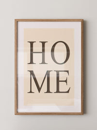 HOME Text minimalistisch