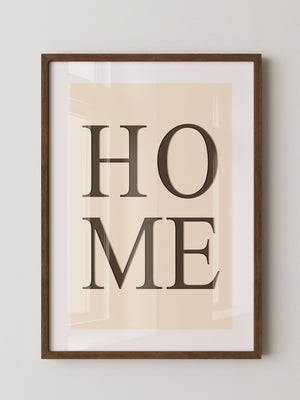 HOME Text minimalistisch