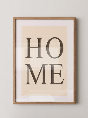 HOME Text minimalistisch