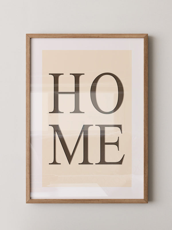 HOME Text minimalistisch