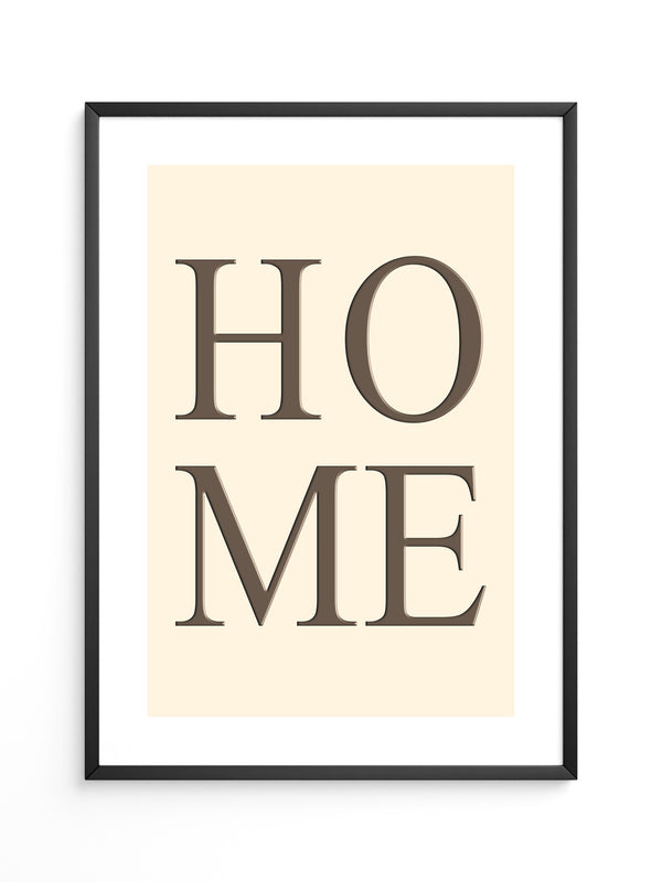 HOME Text minimalistisch