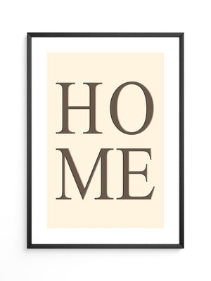 HOME Text minimalistisch