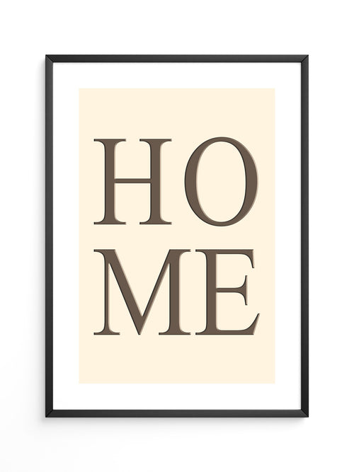 HOME Text minimalistisch