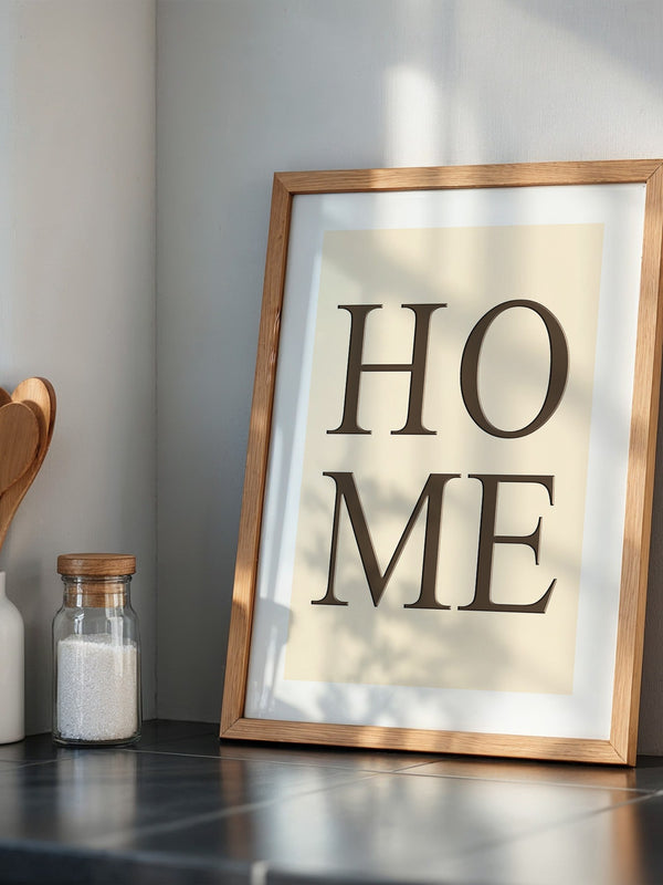 HOME Text minimalistisch