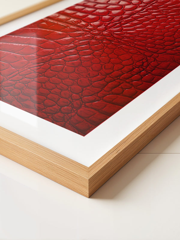 Rotes Krokodilmusterstrukturell