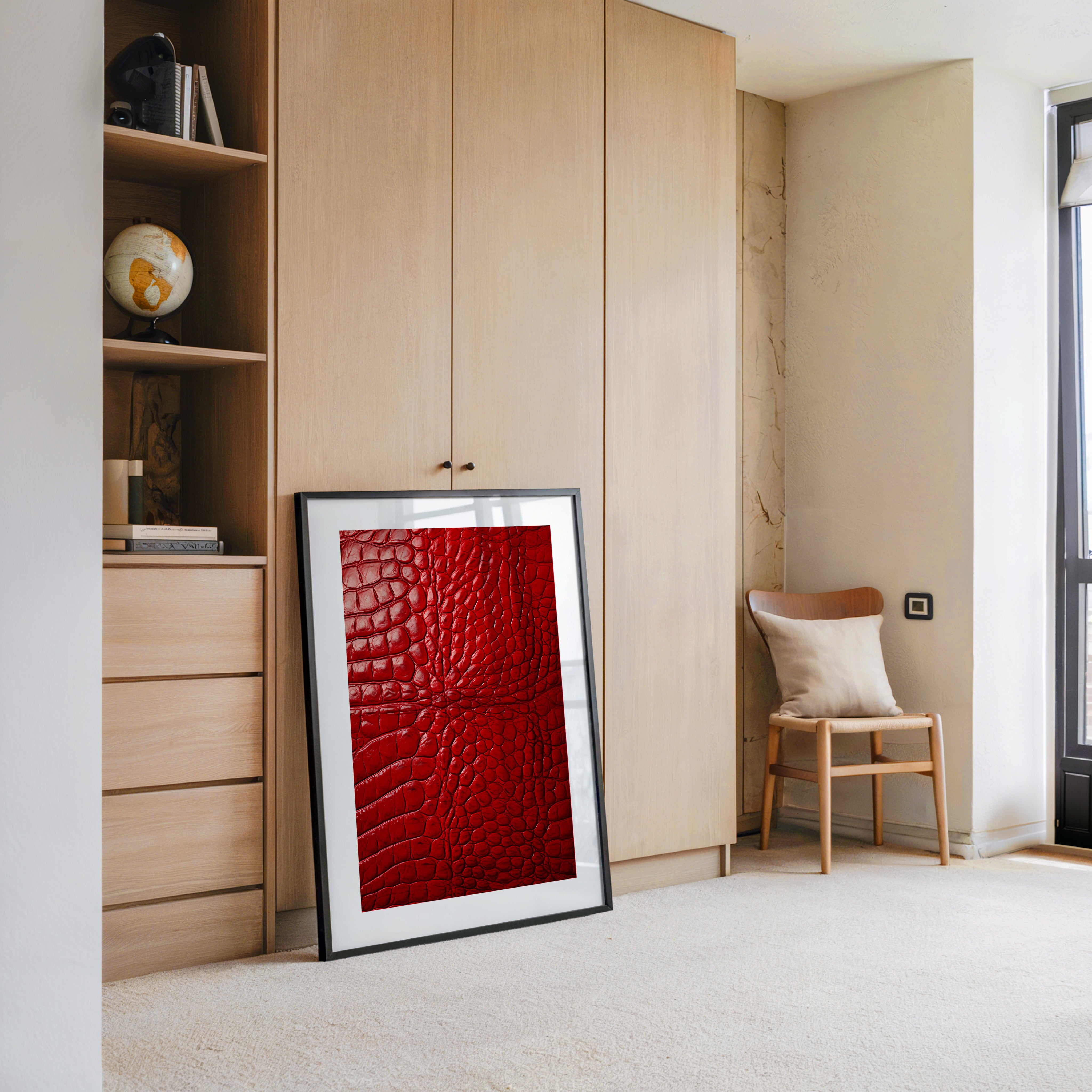 Rotes Krokodilmusterstrukturell