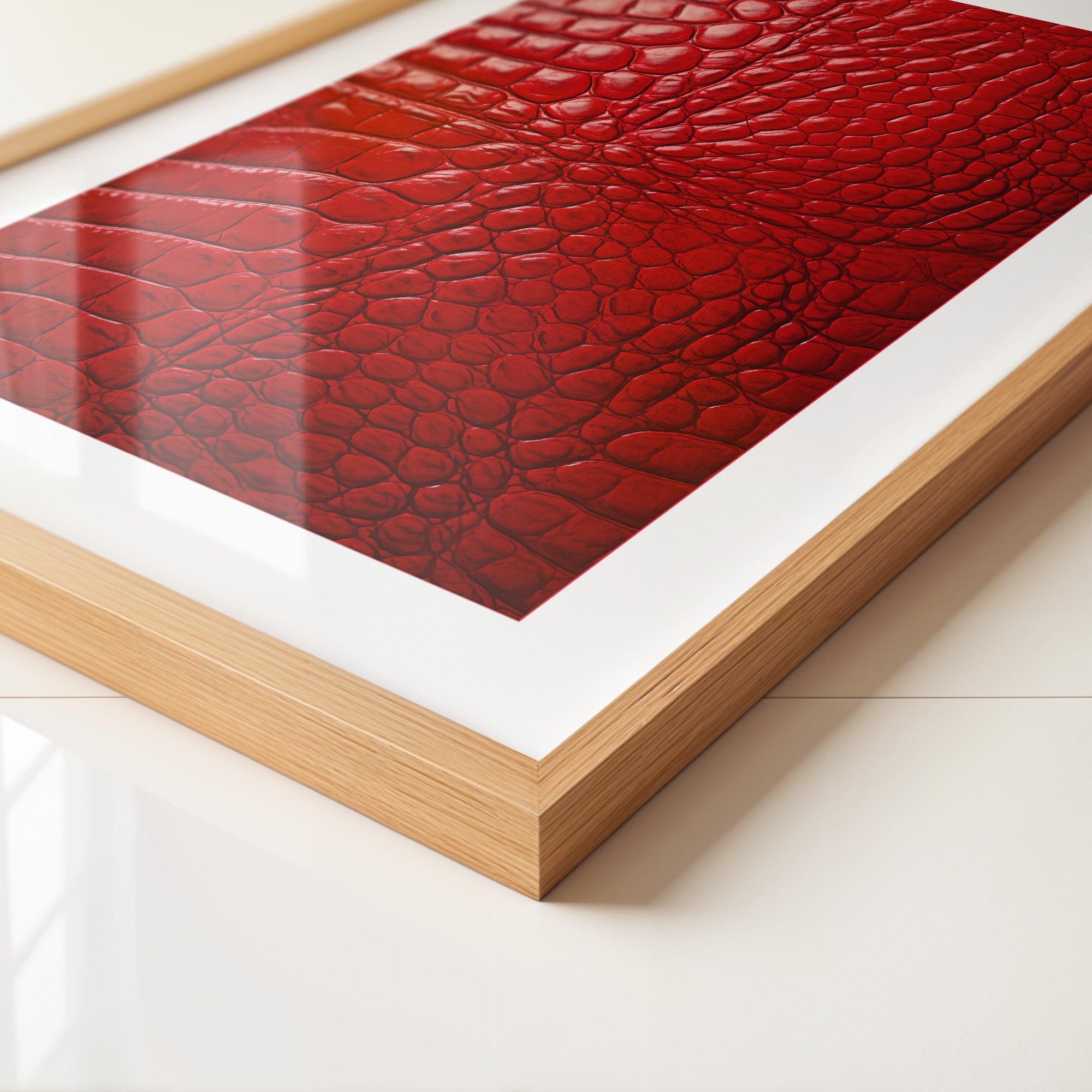 Rotes Krokodilmusterstrukturell