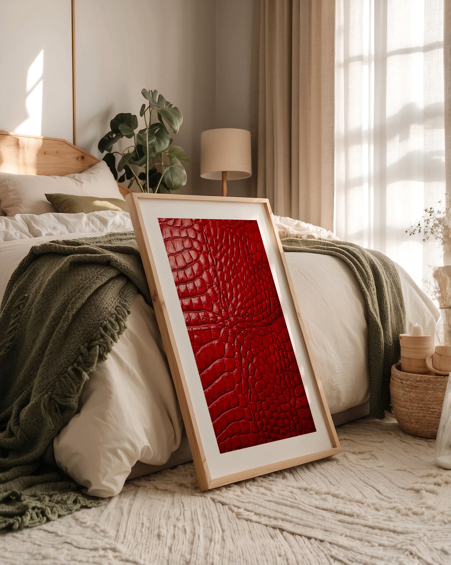 Rotes Krokodilmusterstrukturell