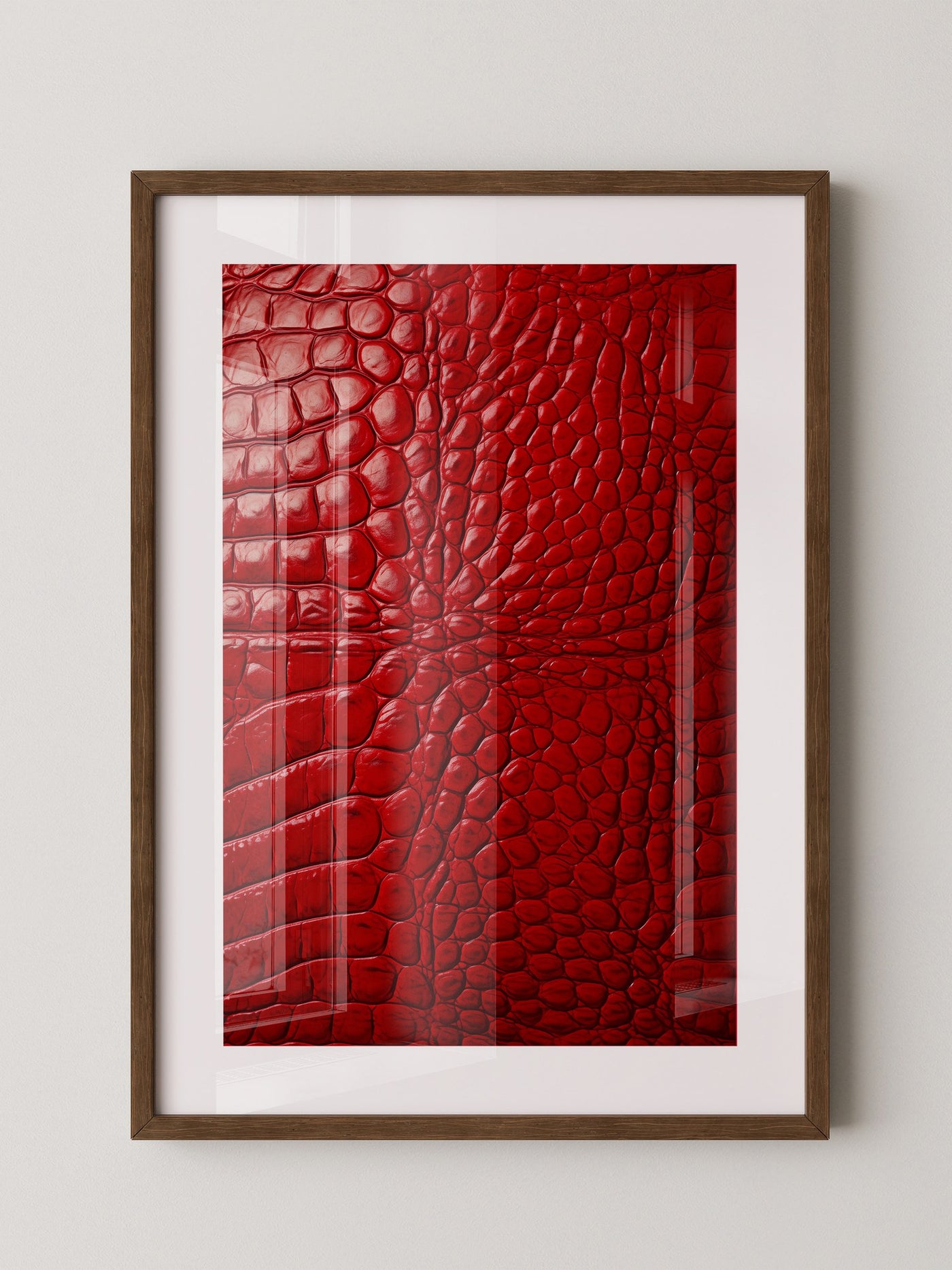 Rotes Krokodilmusterstrukturell