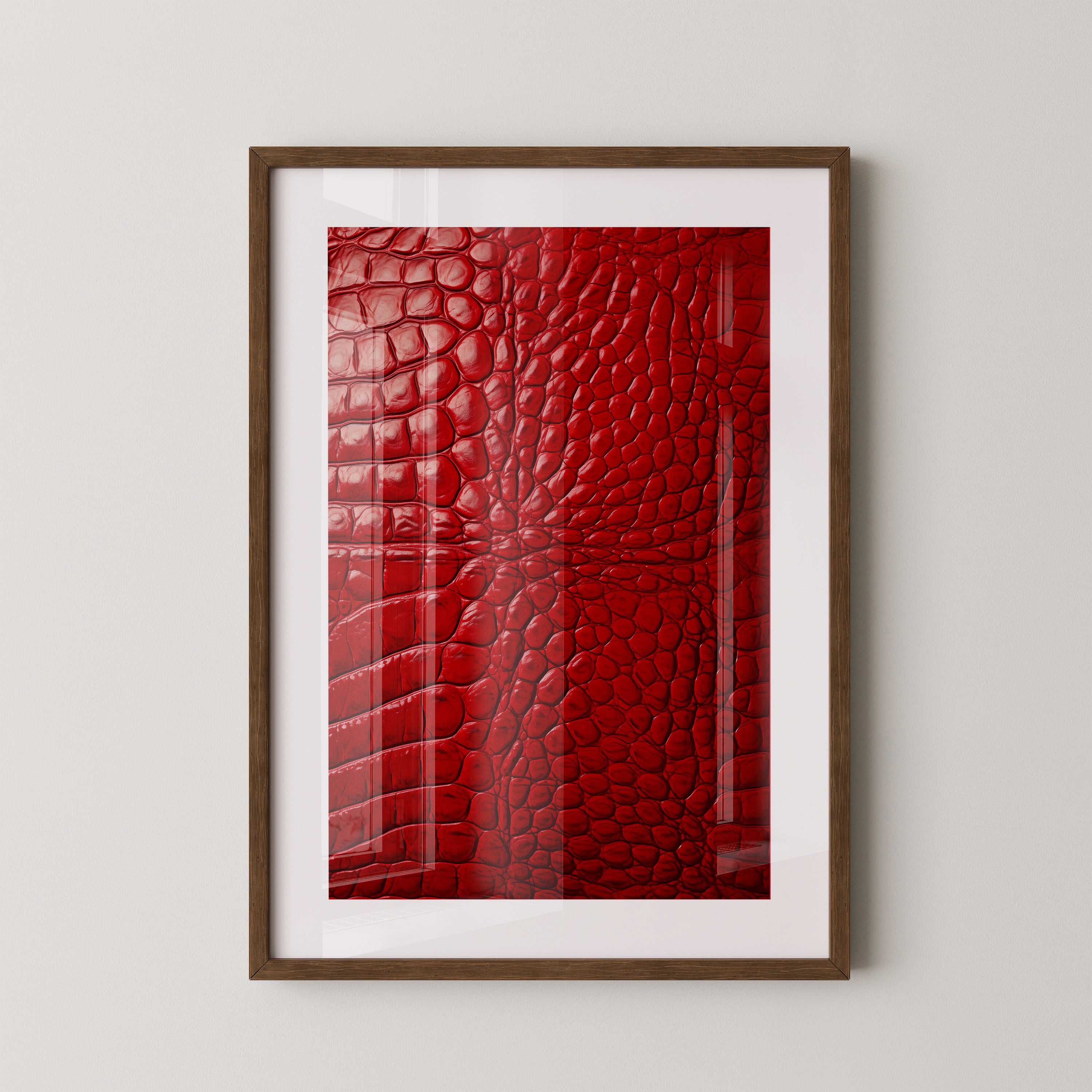 Rotes Krokodilmusterstrukturell