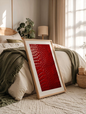 Rotes Krokodilmusterstrukturell
